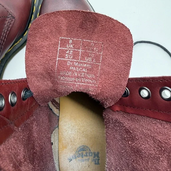 Men’s Dr. Martens 1460 Dark Red Lace-Up Boots